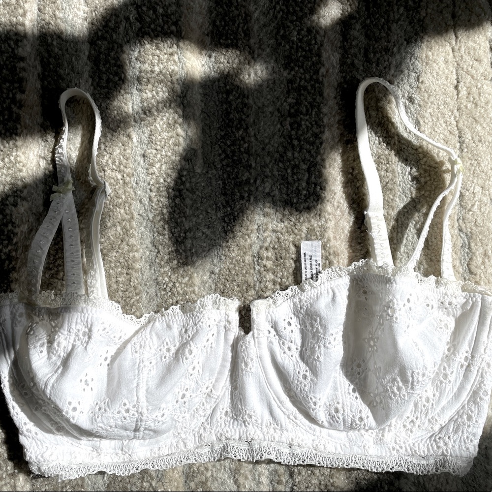 Intimately Free People eyelet unlined bra